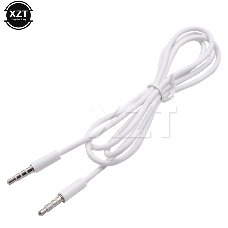 

Novel 4 Pole 1m 3.5mm Audio Cable Male To Male Record Car Aux Audio Cord Headphone Connect Cord MP3 Extension Cable High Quality