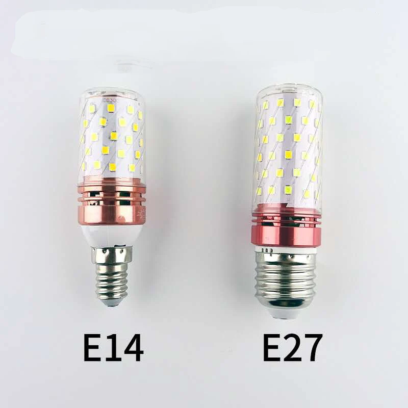 Светодиодная лампа E27 светодиодная E14 SMD3528 12 Вт/16 Вт 220 В лампочка кукуруза свеча