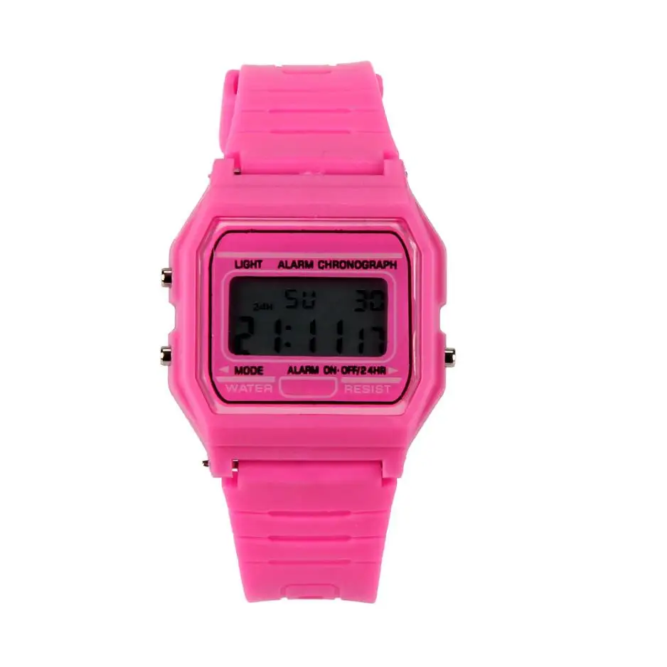 Роскошные Мужские аналоговые цифровые военные армейские спортивные водонепроницаемые наручные часы, светодиодный часы, мужские часы erkek kol saati - Цвет: pink