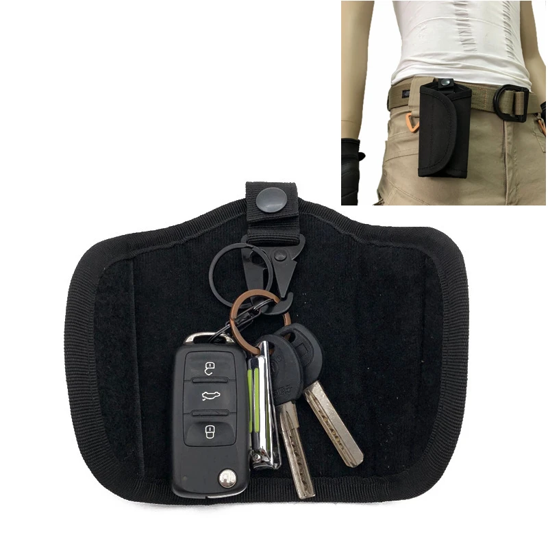 

Outdoor Tactical Belt Bag Folding Key Case Strong Military Metal Eagle Hook Simple Portable Accessory Hang Molle Bag