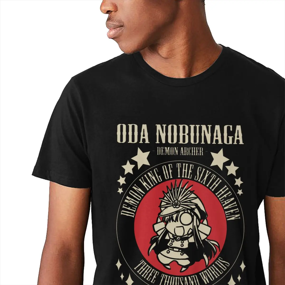 Последние Oda Nobunaga Demon Archer футболка унисекс сумасшедшая хлопок короткий рукав круглый вырез