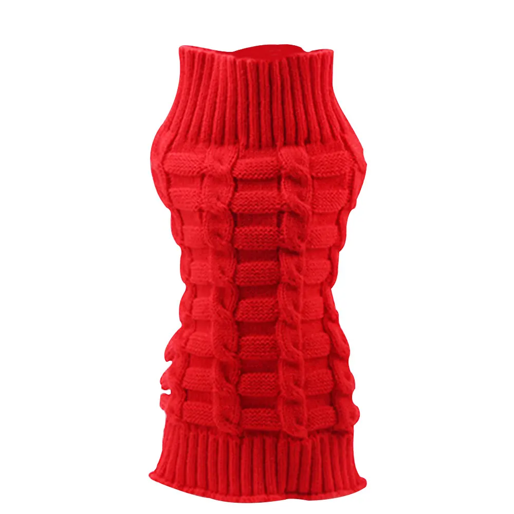 M, L, XL, Одежда для питомцев, зимняя одежда, костюм, гибкий свитер для собак, куртка, 3 цвета, вязаный миниатюрный жилет для пуделей