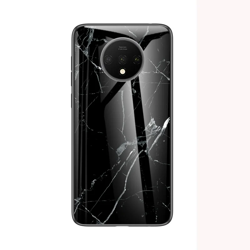 style 04 Для oneplus 7T чехол Роскошный Мраморный зернистый жесткий закаленное стекло защитный чехол на заднюю панель для one plus 7t pro oneplus 7t 1+ 7t pro - Цвет: style 04