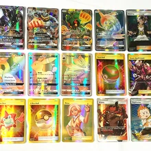 20 шт GX Мега Сияющие карты игра битва карт торговые карты игра детская игрушка «Покемон»