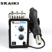 858A паяльная станция с регулируемой температурой bga паяльная станция с 3 насадками для лабораторного ремонта Motherboar