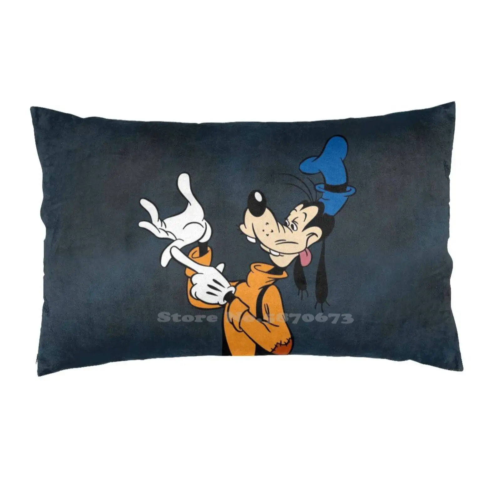 Goofy Забавный милый Декор наволочка постельное белье Динго собака полоса