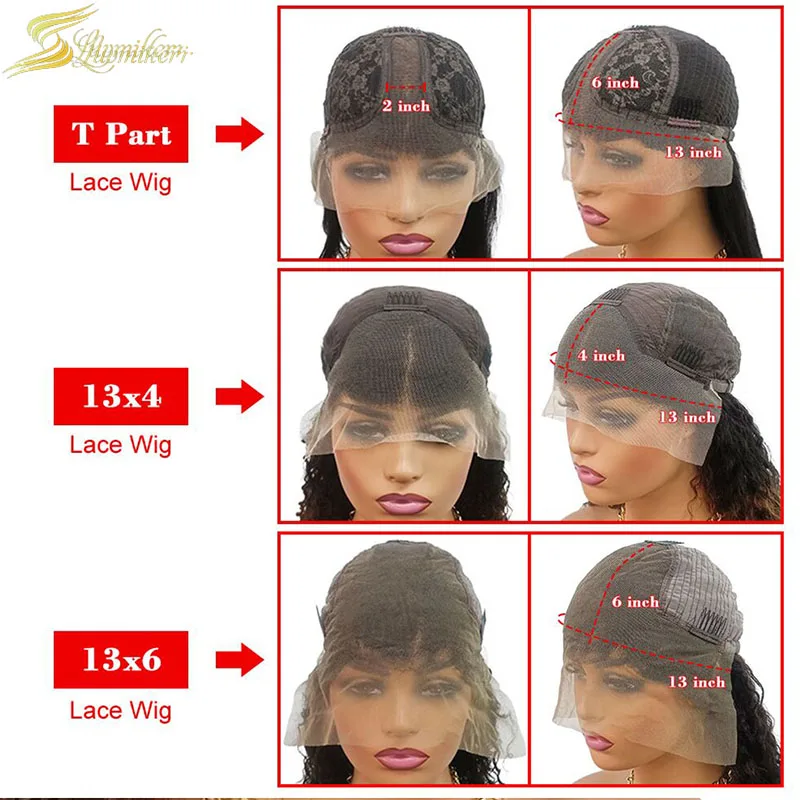 360 Lace Frontal Wig Full Deep Wave Lace Front Curly Human Hair Wig for Black Women