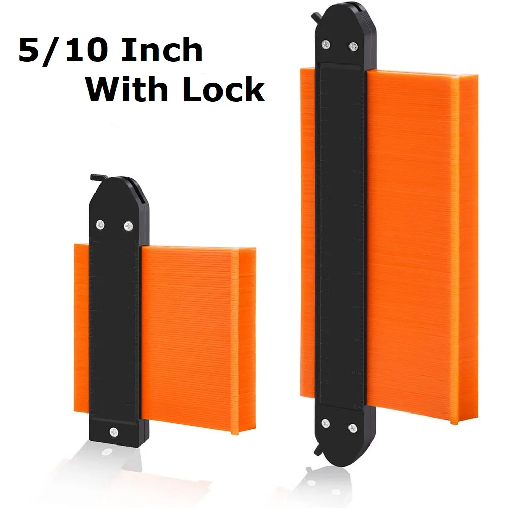 5/10 Inch Contour Gauge with Lock Shape Duplicator Scale Template Tiling Measuring Ruler Carpenter Tools | Инструменты