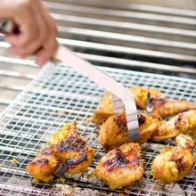 Зажим для барбекю щипцы для барбекю Лопата лопатка для хлеба, мяса, жареной еды, выпечки из нержавеющей стали_ WK