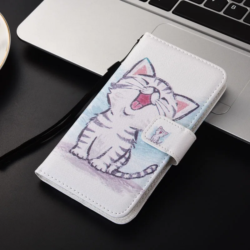 Чехол для Wiko Y80, мультяшный кошелек из искусственной кожи чехол, Модный милый крутой Чехол для мобильного телефона