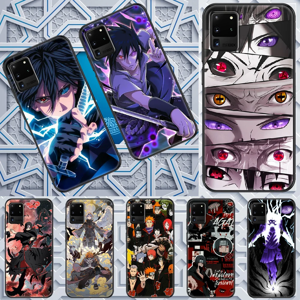 Чехол Akatsuki Uchiha Sasuke для телефона Samsung Galaxy Note 4 8 9 10 20 S8 S9 S10 S10E S20 Plus UITRA Ultra black pretty prime tpu