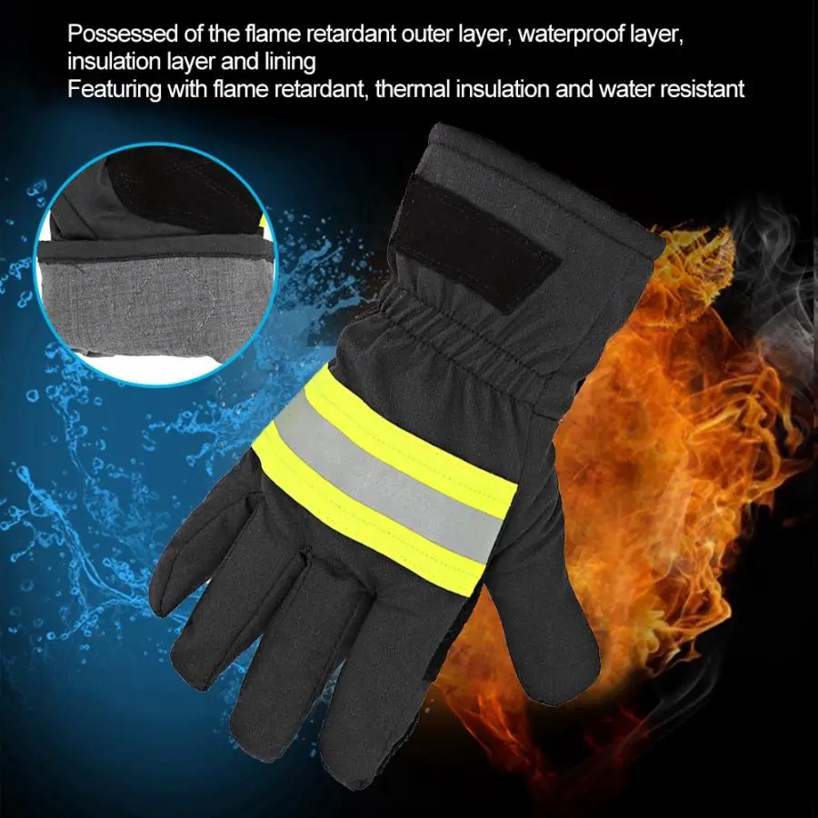 Fireproof Anti-Fire Equipment Heat-Resistant Fire Retardant Firefighters Protection Gloves