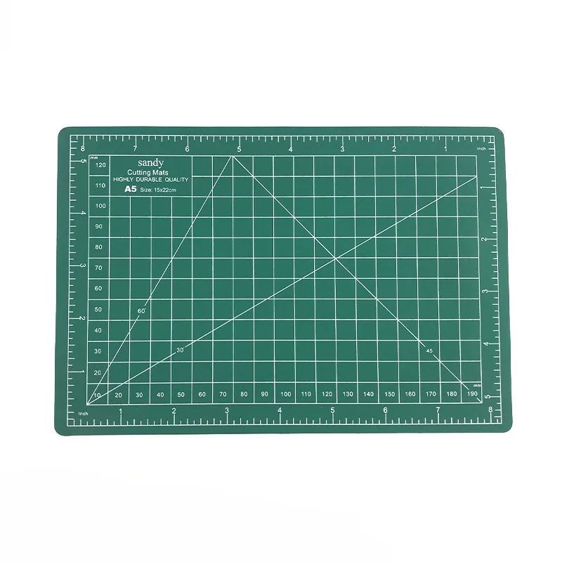 A5 dark green Aberto A5 Colour Rubber Cutting Student's Single Seal A3 A4 Cushion Carving/Soft Clay Clay Tool - Цвет: A5 dark green