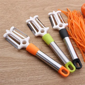 

100pcs Kitchen Accessories Cooking Tools Multifunction Stainless Steel Julienne Peeler Vegetable Peeler Double Planing Grater