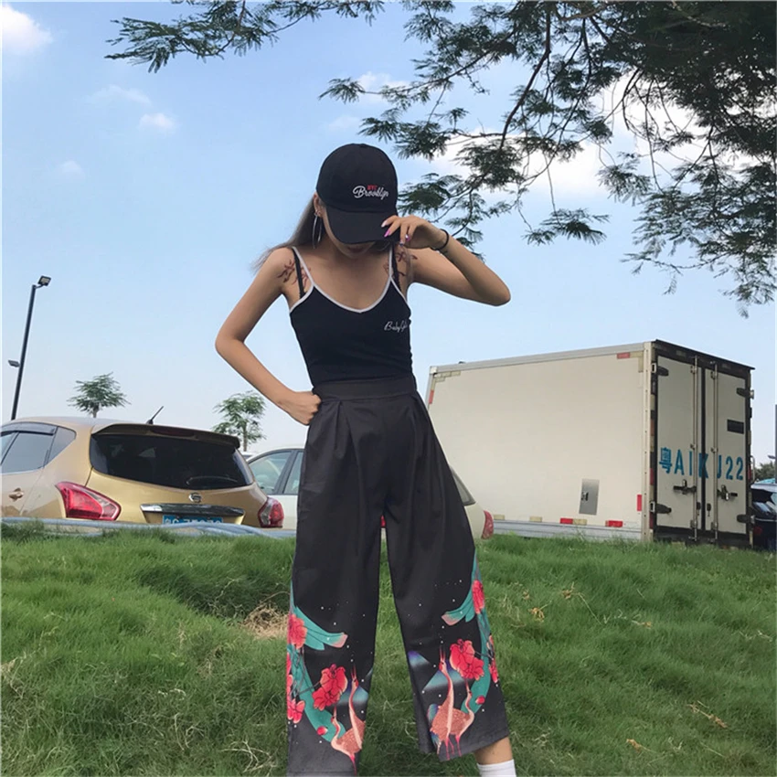 Streetwear Women's Pants Japanese Style Harajuku Oversize Wide