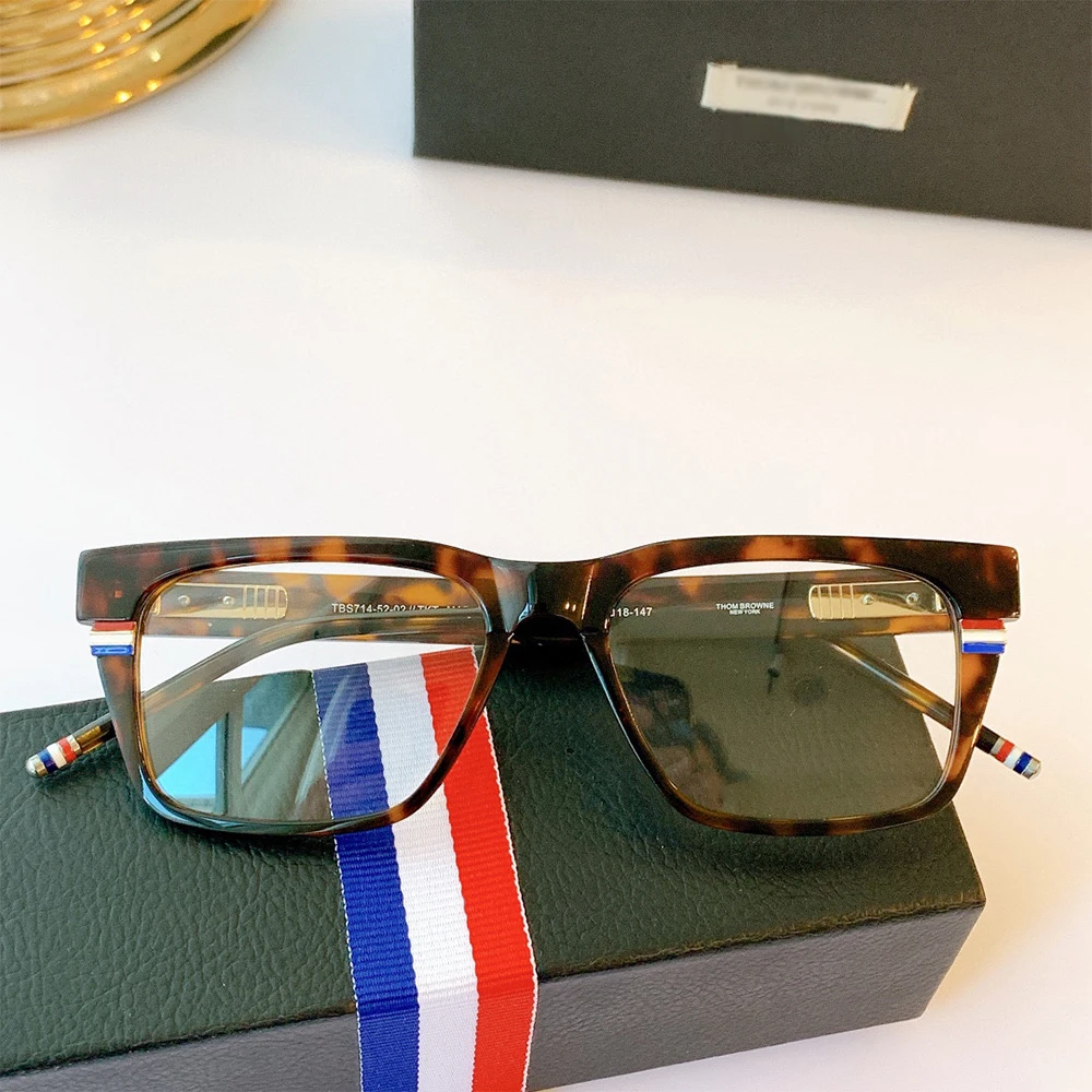Thom Designer Eyeglasses Vintage Acetate Square frame Exquisite Fashion