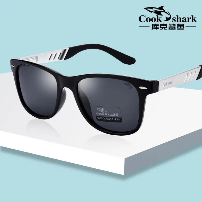 Солнцезащитные очки Cook Shark Мужские поляризационные зеркальные для вождения с