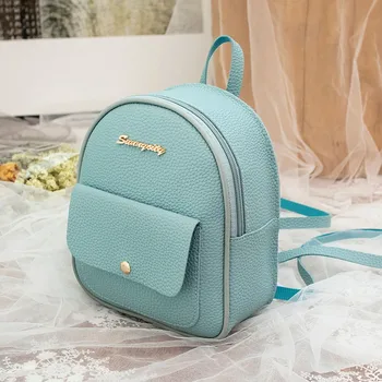

Mini Backpack Women PU Leather Shoulder Bag For Teenage Girls Kids Fashion New Small Bagpack Female Ladies School Backpack #YL5