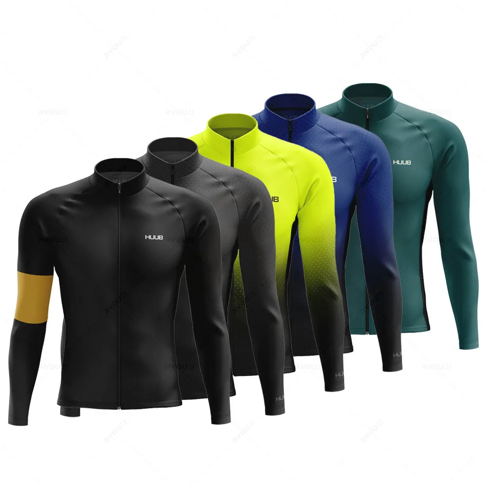 New HUUB Men Summer Long Sleeves Cycling Jerseys Breathable MTB Racing