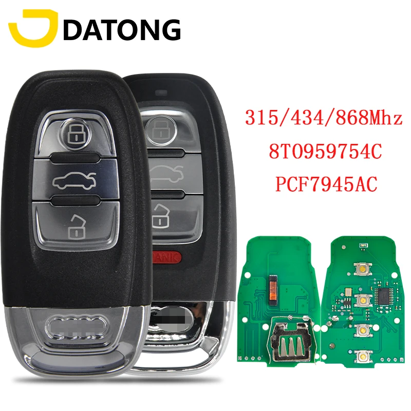 Автомобильный пульт дистанционного управления Datong для Audi Q5 S5 Series FCC ID 8T0959754C 868 МГц