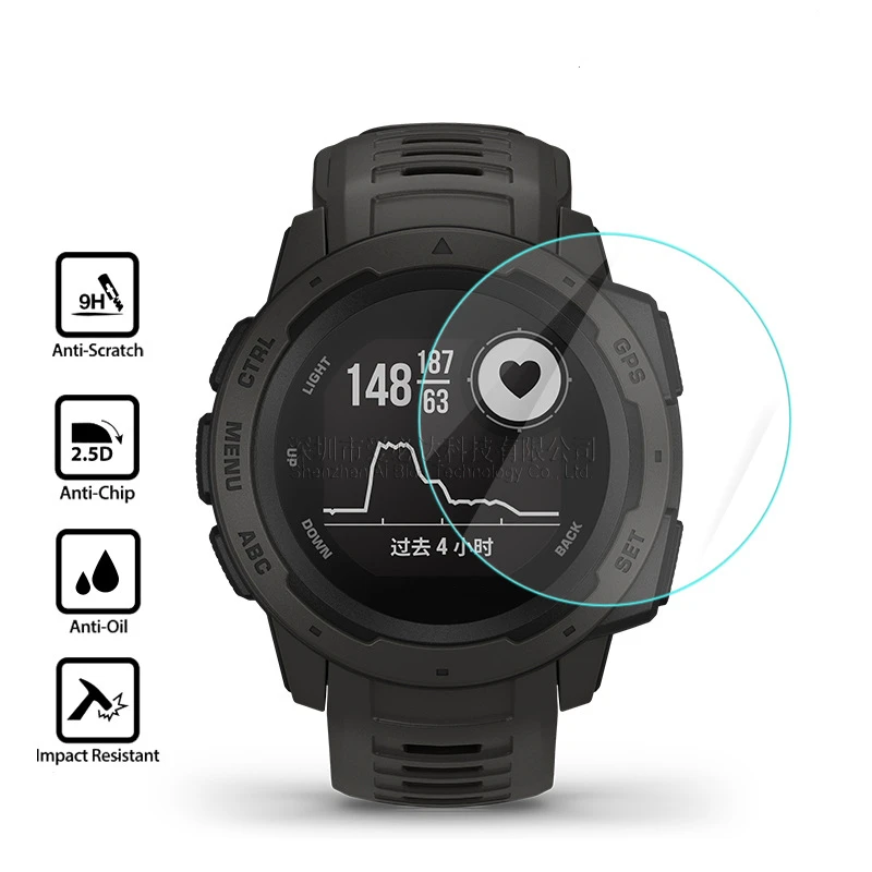 2 шт для Garmin Instinct закаленное стекло 9H 2.5D Премиум Защитная пленка для экрана для Garmin Instinct спортивные Смарт-часы