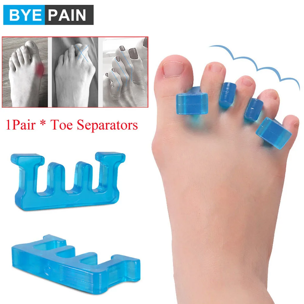 1Pair Unisex Hallux Valgus Corrector, Toe Separators and Toe Straightener for Relaxing Toes, Bunion Relief, Hammer Toe