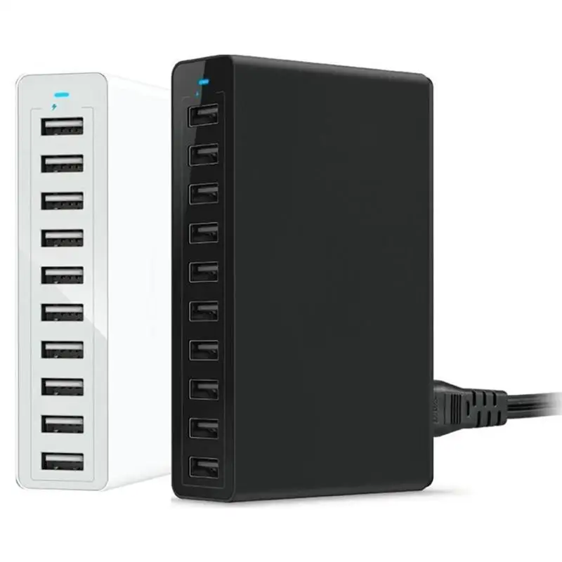 Многофункциональное быстрое зарядное устройство s 10 usb портов настенное зарядное устройство настольная зарядная станция силовой концентратор Настольный