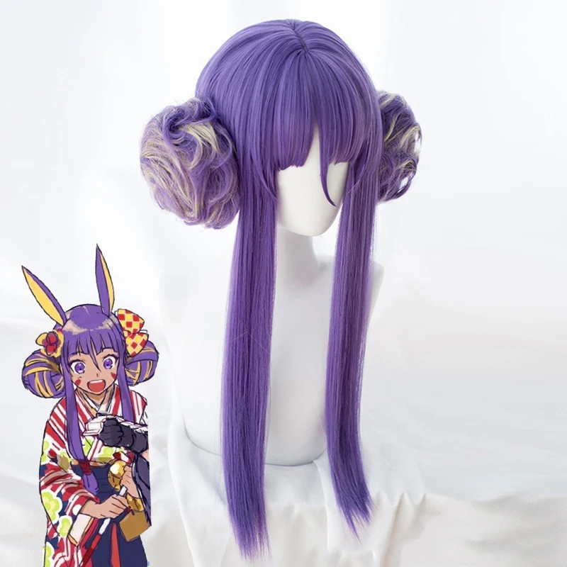 Аниме Комикс FGO Fate Grand Order Косплей парики Nitocris косплей парик термостойкий синтетический парик фиолетовый длинные фиолетовые женские волосы
