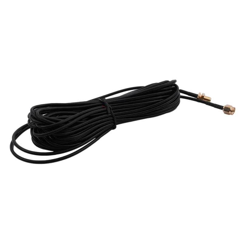 RP-SMA папа-мама Wifi антенный разъем Удлинительный кабель черный 10 м