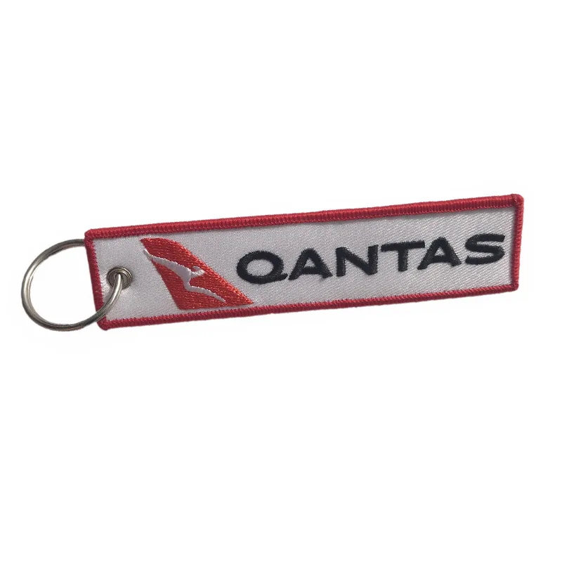 

Custom Logo Removed-Before Keychain Embroidery Key Ring For Aviation Gifts Accessories