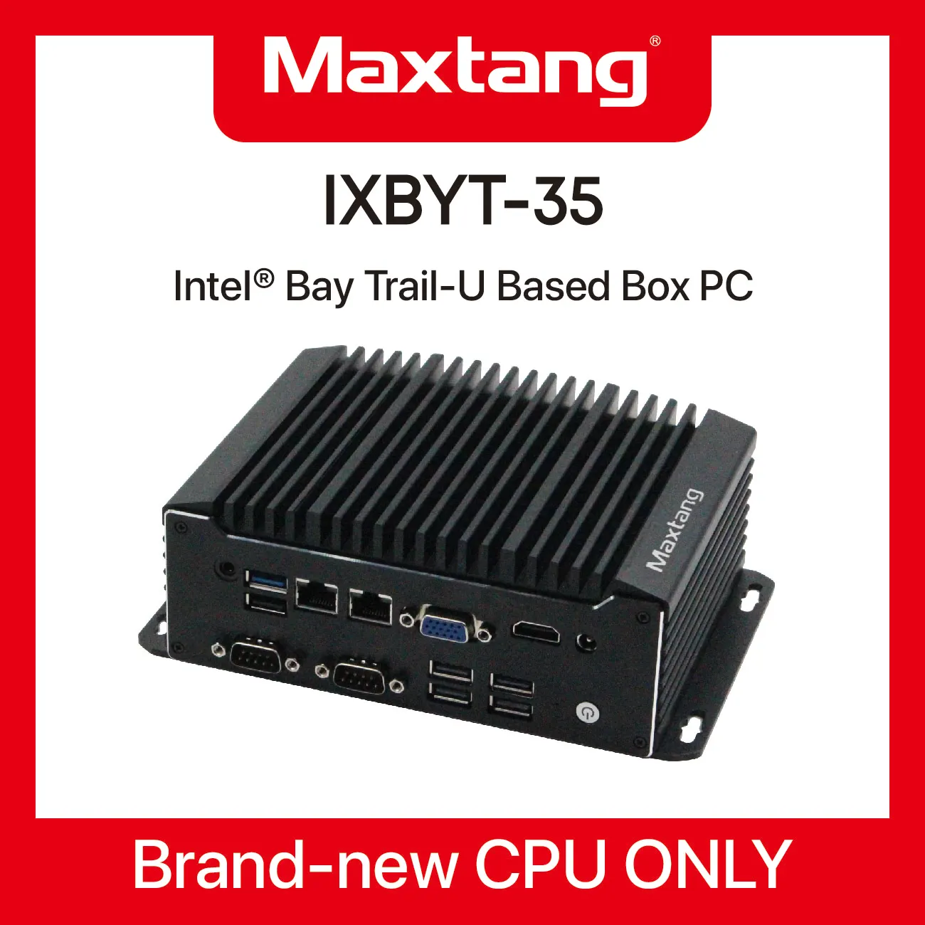 Intel Bay Trail J1900 Встроенный промышленный мини ПК без вентилятора с 6 COM портами 2 LAN IPC