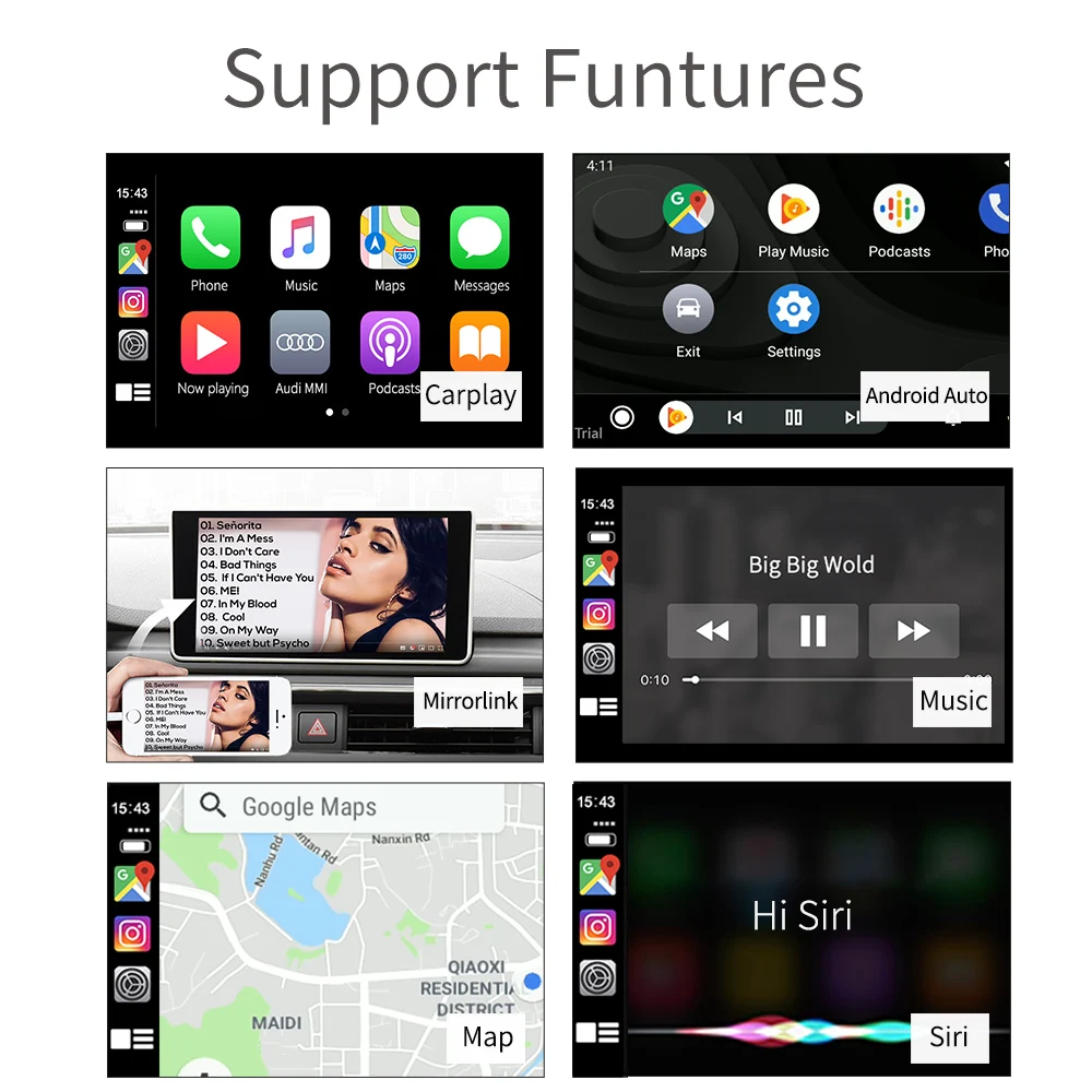  Carlinkit Wireless Smart Link Apple CarPlay Dongle for Android Navigation Player Mini USB Carplay S - 4000191750468