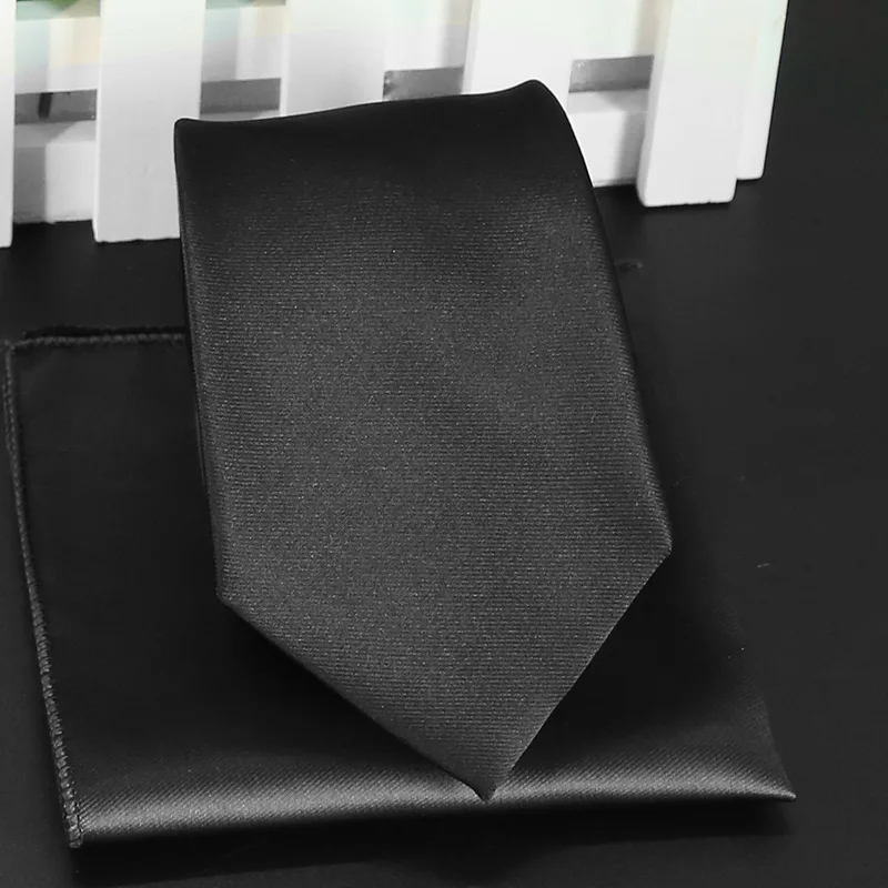Мужской галстук платок набор модные свадебные галстуки для мужчин Hanky однотонный