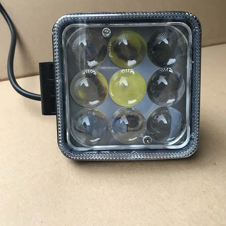 Special Offer 27W Spotlight LED Working Light Auxiliary Concentrating Truck Light Modification Lamp Square