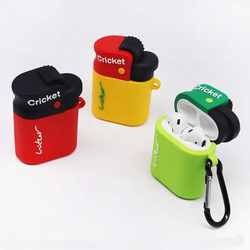 

Cigarette Lighter Ring Chain Soft Silicone Case Cover For AirPods