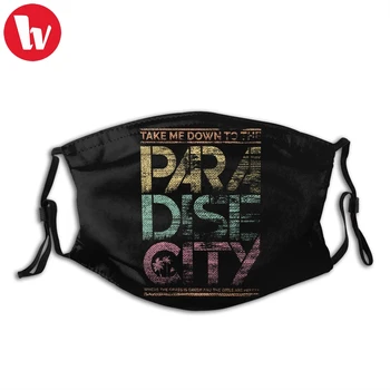 

Guns N Roses Mouth Face Mask Paradise City Facial Mask Kawai Funny with 2 Filters for Adult