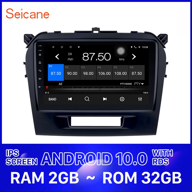 Seicane Android 10 0 HD 9 &quotчетырехъядерный мультимедийный плеер GPS автомобильное радио