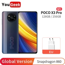 Newest POCO X3 Pro 128GB / 256GB NFC Smartphone Snapdragon 860 Octa Core 120Hz 6.67 inch DotDisplay 5160mAh 33W Fast Charge