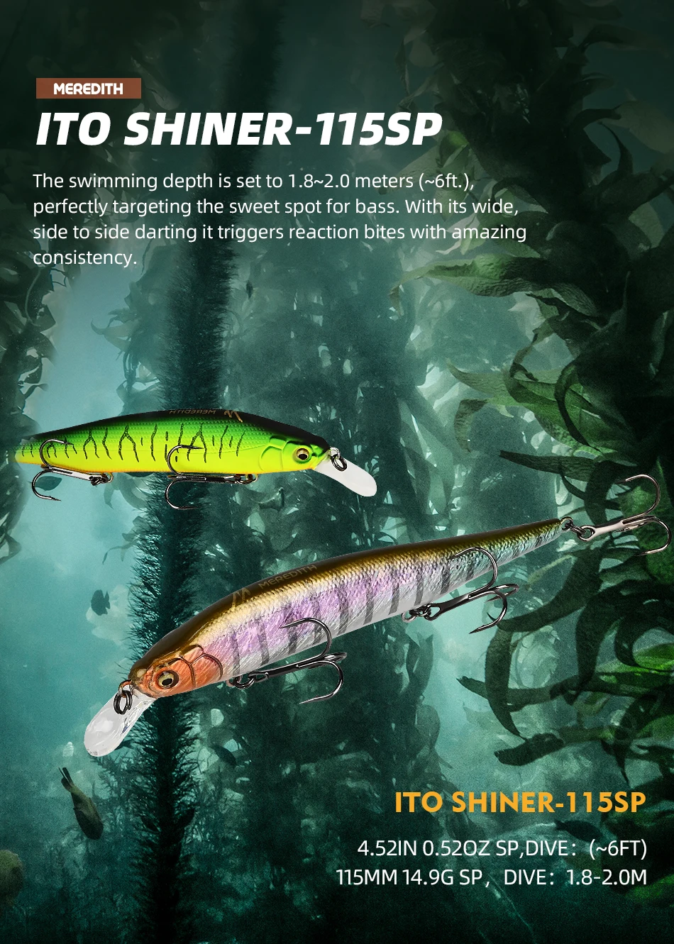 釣り道具 鯉釣り用フック タングステンウェイトシステム ミノー釣り道具 Shiner 115sp Aliexpress Sports Entertainment