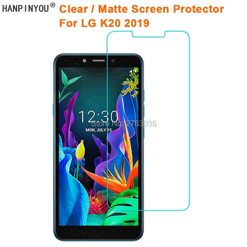 Для LG K20 (2019) LM X120EMW 5 45 &quotпрозрачная глянцевая/Антибликовая матовая защитная