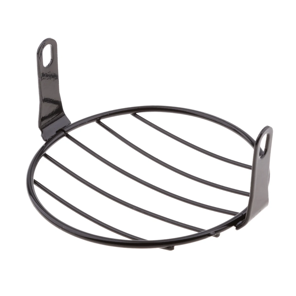 Metal 6.7' Motorcycle Headlight Grill Cover Scooter Lamp Mask Net