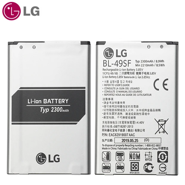 Lg Сменный аккумулятор для телефона lg BL-49SF 2300 мАч для lg H735T H525N G4mini G4 Beat G4S h736 Оригинальные аккумуляторы для телефонов