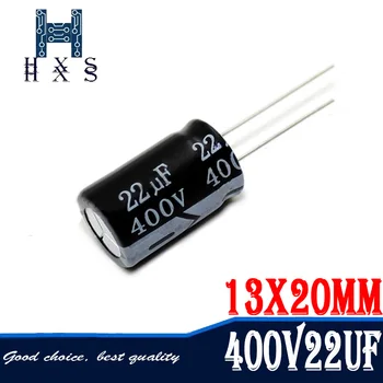 

10PCS 400V22UF 13*20mm 22UF 400V 13*20 Aluminum electrolytic capacitor