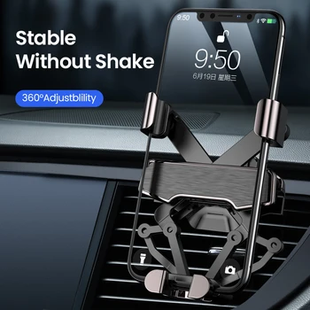 DIVI Gravity Car Phone Holder for Samsung huawei xiaomi Car Air Vent Clip Mount For iPhone 11 X Xs Max Xiaomi car Phone Stand 1