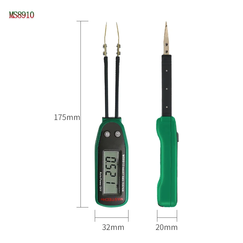 MS8910 тестер сопротивления чипа и емкости тестер автоматически распознает резисторы чипа и конденсаторы диод тест SMD тесте