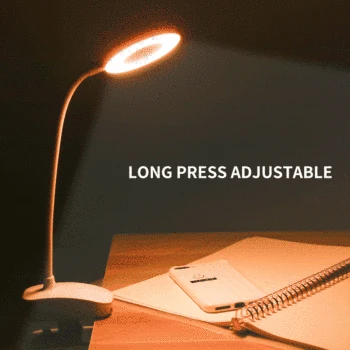 

Led Desk Lamp USB Dimmable Book Light Portable 3 Colors Led Table Lamp 5V Rechargeable Study Led Desktop Light Bedroom Reading