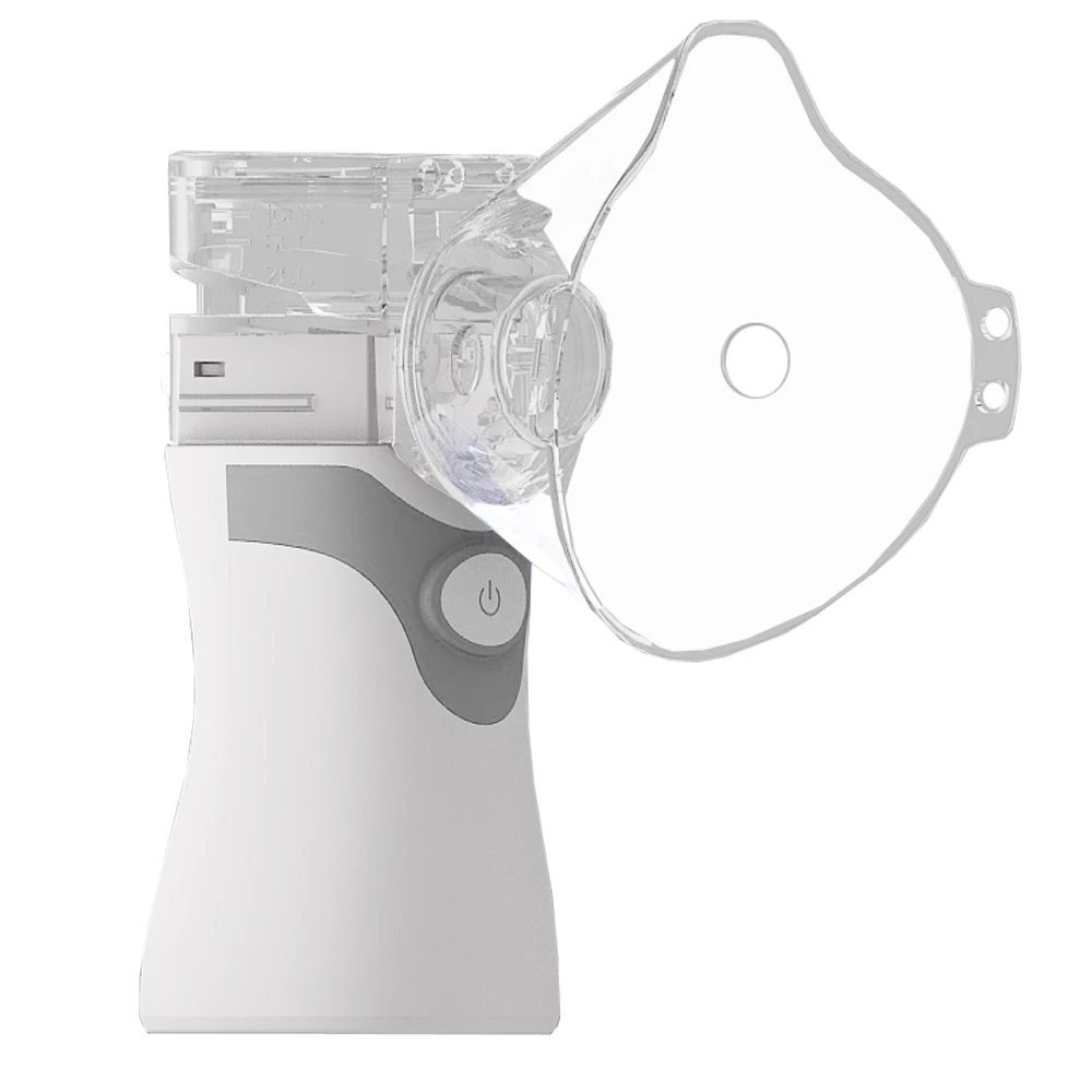 Серебристый Nebulizer микро-сеть распыления портативный ручной ребенок взрослый Компрессорный ингалятор бытовой phlegm кашель парение устройство - Цвет: Серебристый