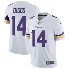 Мужская Миннесота высокое качество Vikings Stefon Diggs белая Джерси