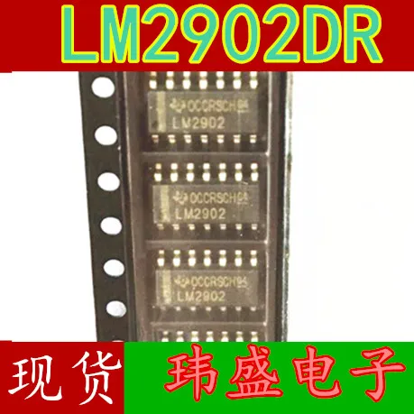 10 шт LM2902 LM2902DR LM2902DT SOP-14 | Электронные компоненты и принадлежности