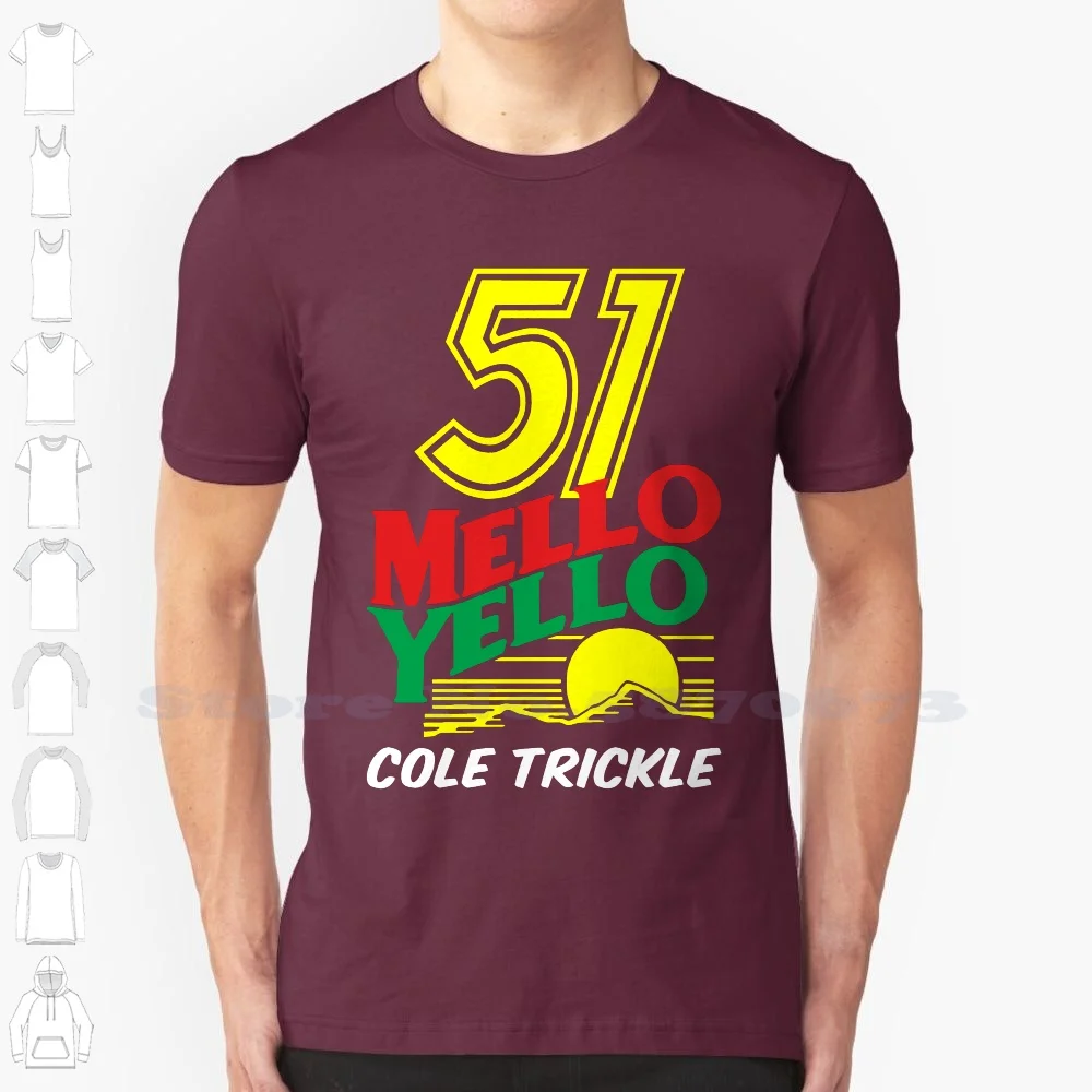 Funny Tops Tee Casual O Neck New 51 Mello Yellow-Days Of Thunder Black T Shirt Taglia S A 2Xl